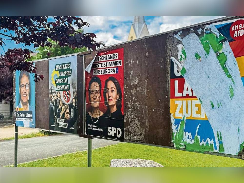 Auch in Geseke bleiben Wahlplakate nicht verschont. Foto: N. Wissing