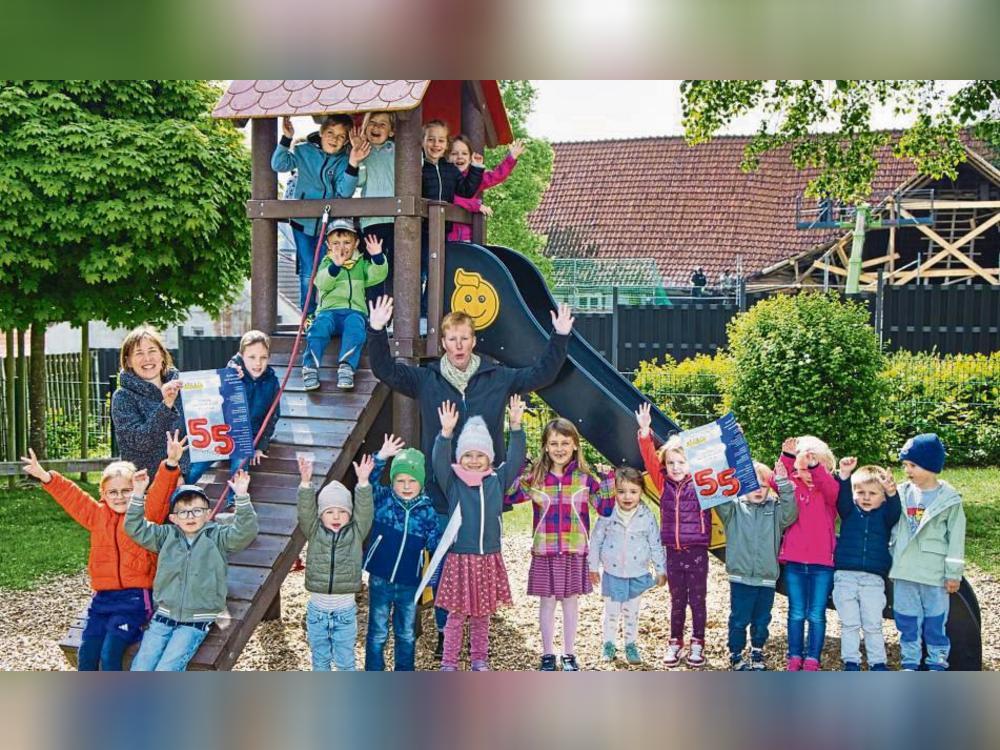 Die Kindergartenkinder freuen sich bereits auf das bevorstehende Fest in Effeln.