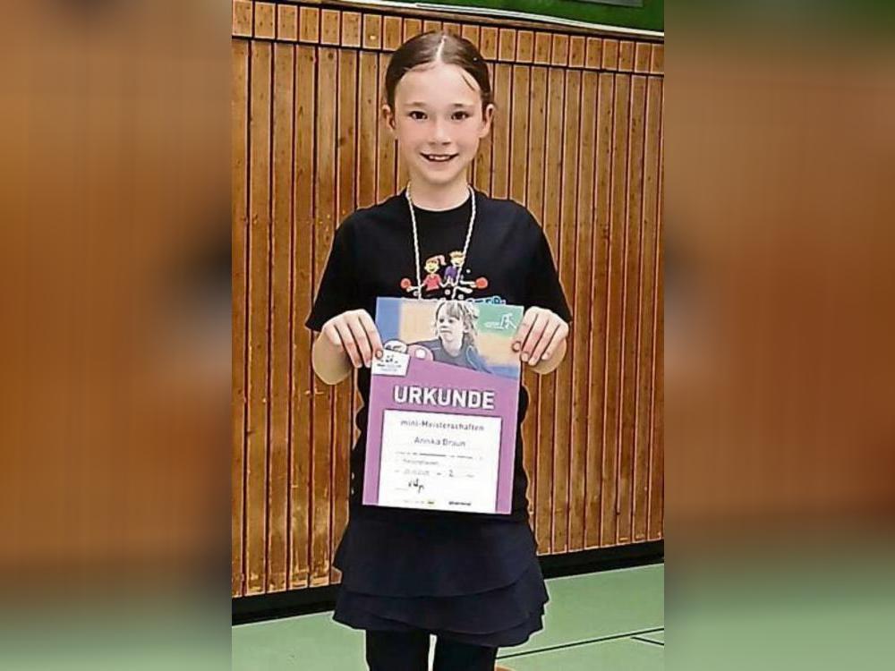 Ihr Talent in Sachen Tischtennis stellte Annika Braun vom TV Geseke beim Verbandsfinale der Minimeisterschaften eindrucksvoll unter Beweis.