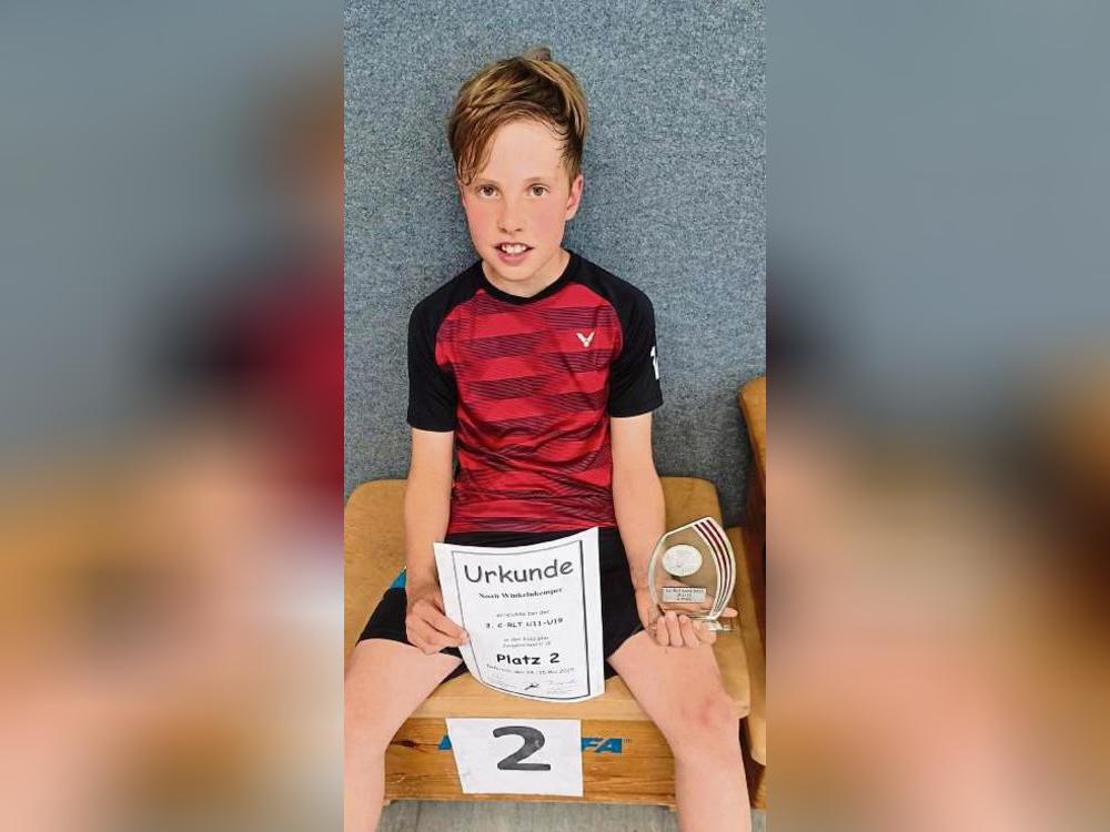 Bis ins Endspiel der U11-Rangliste hatte sich Noah Winkelnkemper vom 1. BV Teutonia Lippstadt vorgekämpft, wo er dann seinem Gegner zum Sieg gratulieren musste.