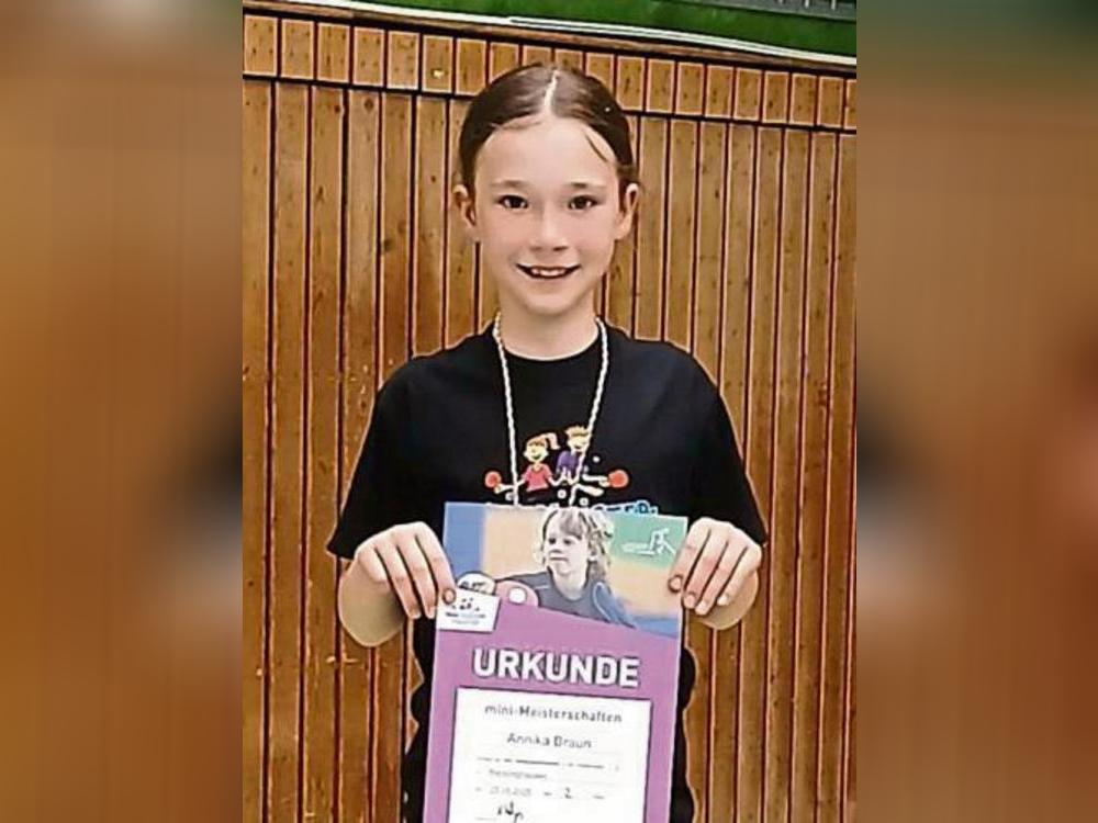 Großen Erfolg feierte Annika Braun bei den TT-Minis.
