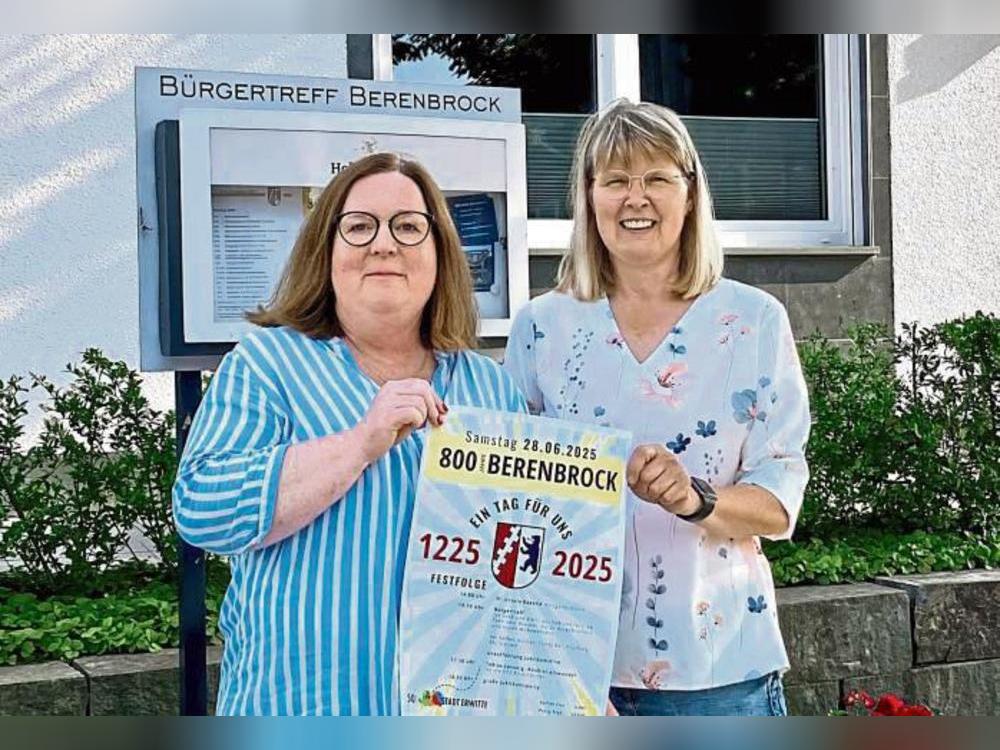 Was lange währt, wird richtig gut: Rita Ahle (r.) und Iris Korbmacher sind Teil des Teams, das Berenbrocks 800 Jahre zum Erlebnis machen will. Foto: Bußmann