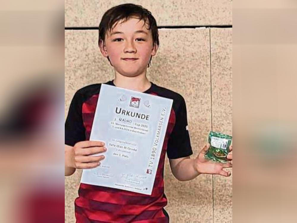 Felix Czoske unterlag seinem Vereinskameraden zwar, mit Platz zwei konnte er dennoch zufrieden sein.