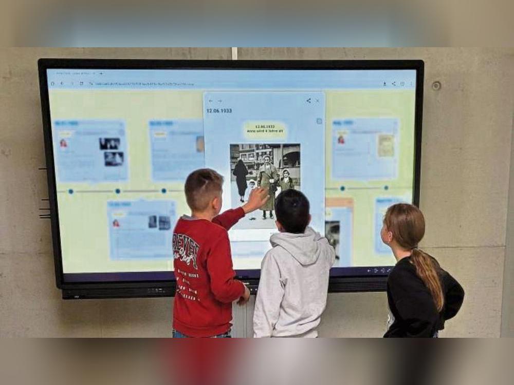 In verschiedenen Projekten beschäftigten sich die Gymnasiasten mit Anne Franks Schicksal.