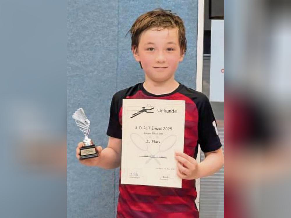 Erneut das Finale erreichte Felix Czoske. Am Ende durfte er sich im Jungeneinzel U13 über Platz zwei freuen.