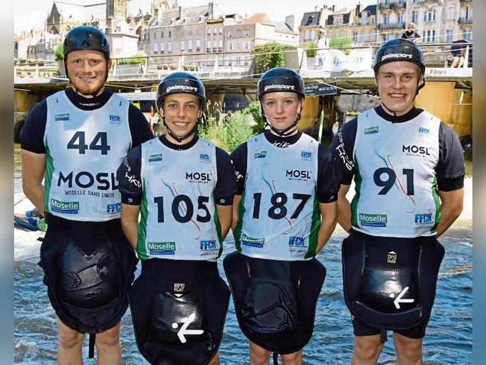 Beim Finale der Deutschland-Cup-Serie im französischen Metz stellten sich auch (v.l.) Malte Rehkämper, Lasse Süggeler, Mette Süggeler und Tom Sander vom WSC Lippstadt noch einmal der starken Konkurrenz.