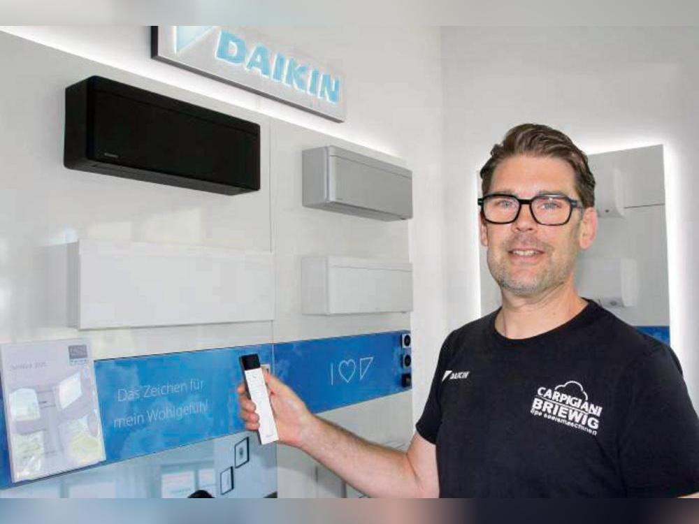 Programmiert auf Kälte: Rainer Briewig ist mit seiner Firma auf Kälte- und Klimaanlagen spezialisiert. Foto: Schwade