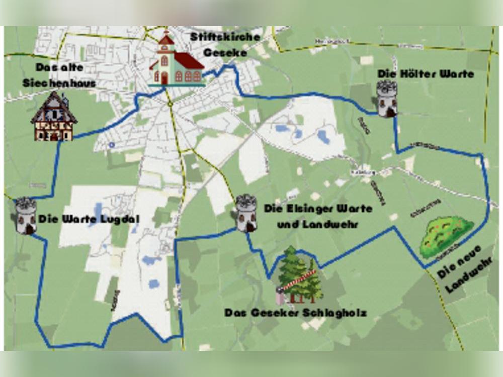 Schülerinnen und Schüler des Gymnasiums Antonianum haben eine Radtour zu den Geseker Landwehren erstellt, die durch die Geseker Feldflur führt.