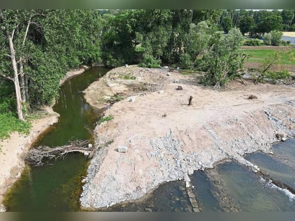 Ein Altarm der Lippe wurde wieder an das Fluss-System angeschlossen.