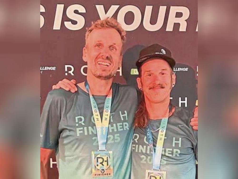 In Roth über die Langdistanz am Start: Andreas Romberg (l.) und Dominik Diers vom LTV Lippstadt.