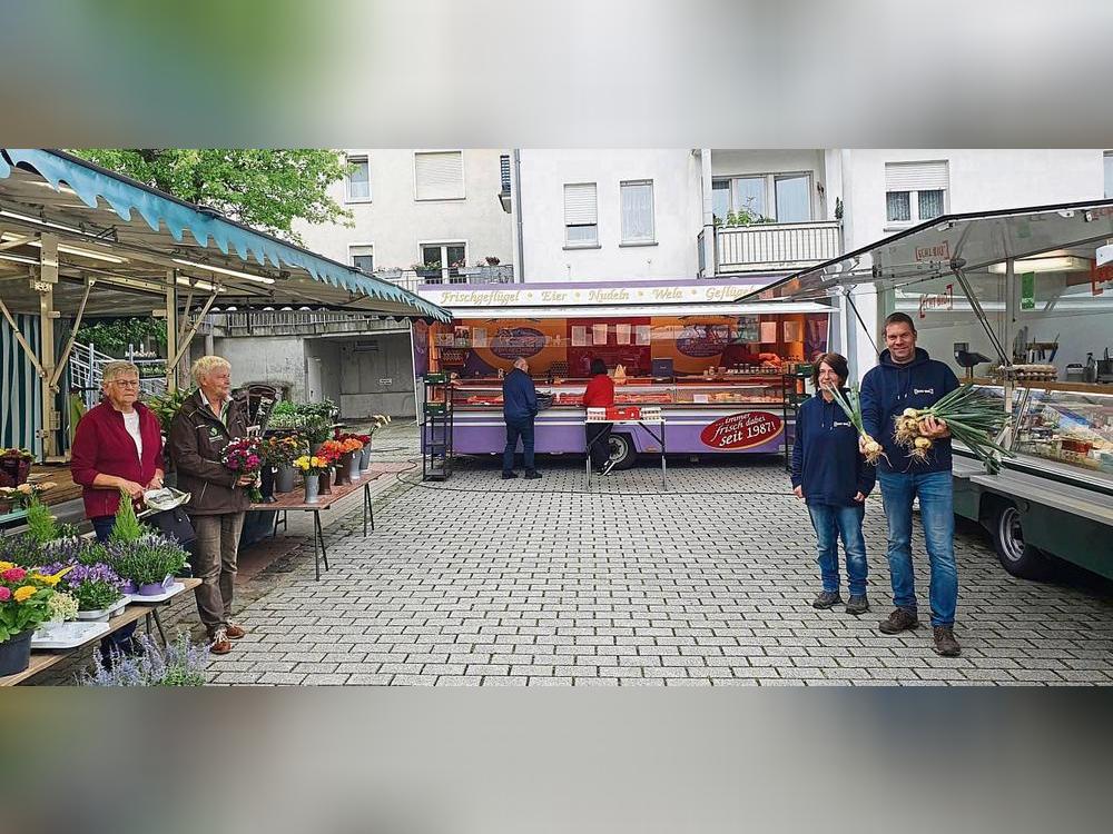 Der neue Standort des Rüthener Wochenmarktes befindet sich auf dem Rathausparkplatz (P3) in der Hachtorstraße. Foto: Kloer