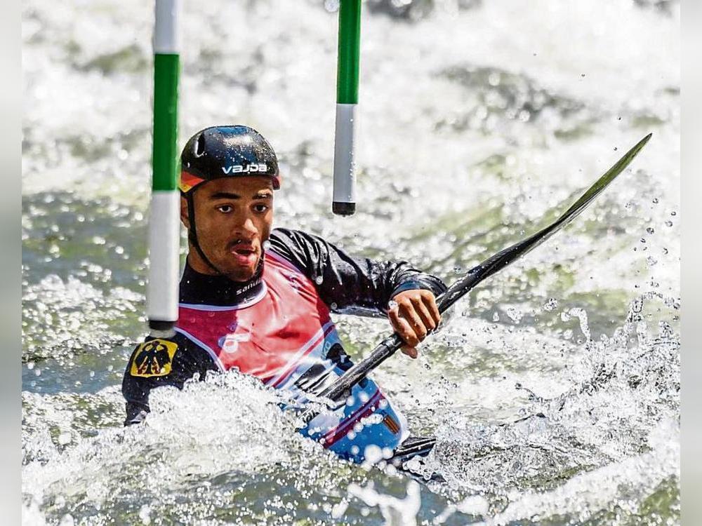 Finale verpasst: Nelian Laryea paddelte bei der Junioren-Europameisterschaft in Slowenien als 13. um elf hundertstel Sekunden am Endlauf vorbei. Foto: Reichenbach
