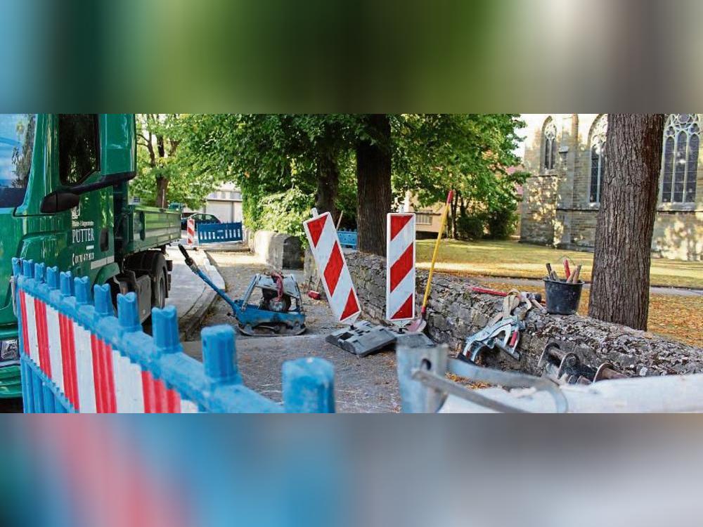 An der St.-Pankratius-Kirche haben die Umbauarbeiten begonnen. Foto: Pia Mintert