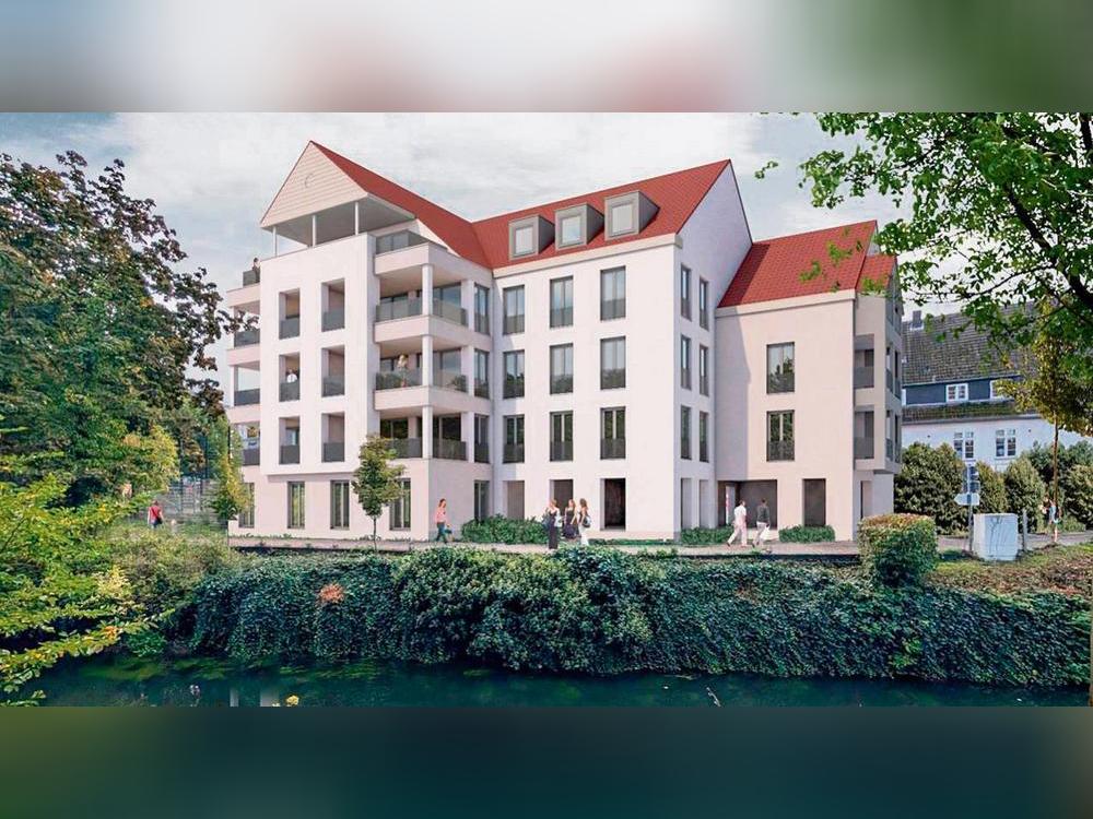 Wohnen zwischen Lippe und Brauerei, nahe Schule, Grünem Winkel und Langer Straße: Auf dem Grundstück des früheren City-Hotels in Lippstadt entsteht ein Mehrfamilienhaus mit zehn Wohnungen.
