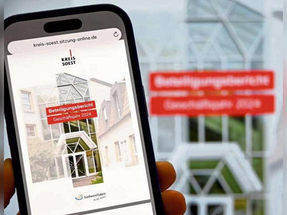 Der Beteiligungsbericht 2024 gibt einen Überblick über das betreffende Geschäftsjahr. Foto: Birgit Kalle/ Kreis Soest