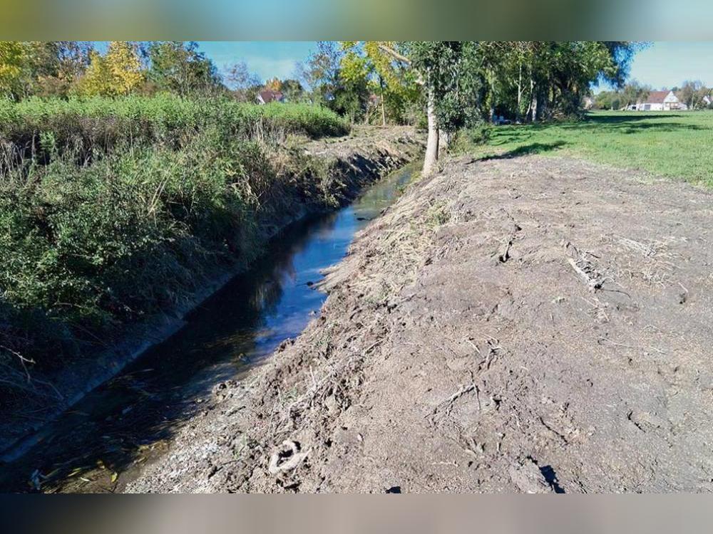 Der Stirper Mühlenbach wurde auf einer Länge von rund 500 Metern ausgebaggert. Laut Abu wurde der Kreis Soest darüber nicht in Kenntnis gesetzt. Foto: Abu