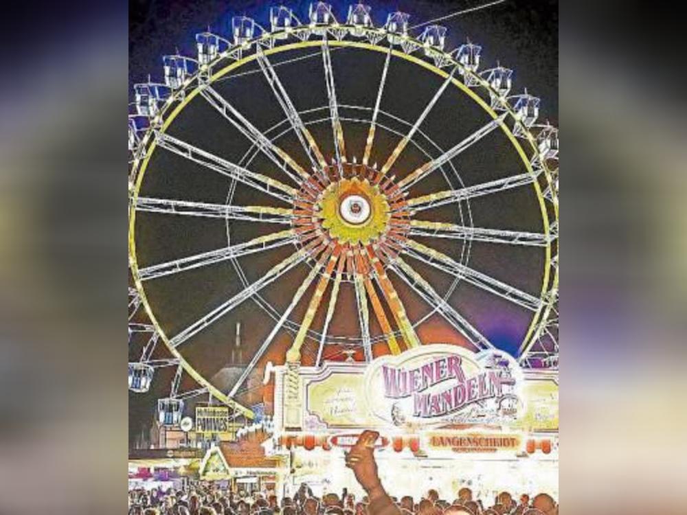 Von wegen der Wind, der Wind, das himmlische Kind: Der Sturm macht den Schaustellern Sorgen. Das Riesenrad musste Donnerstag und Freitag für mehrere Stunden den Betrieb einstellen.