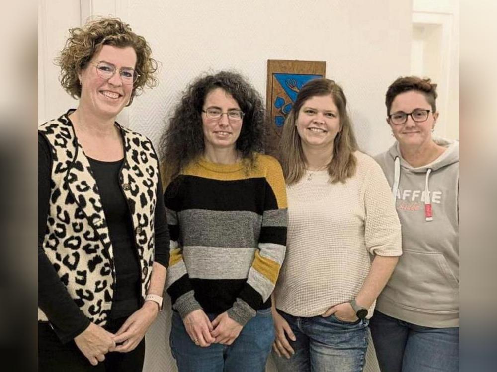 Das Leitungsteam (v.l.): Carolin Küke, Brigitta Arnecke als geistliche Begleitung, Anja-Christin Schramm und Janine Schulte.