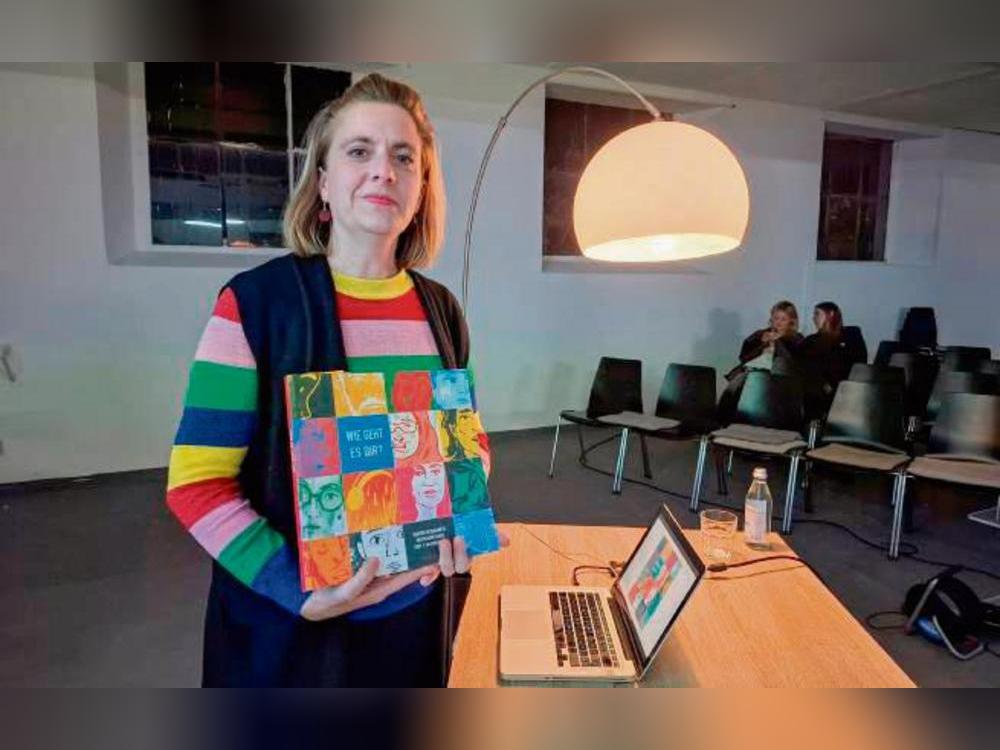 Julia Kleinbeck im Kulturraum Synagoge. Foto: Andreas Balzer