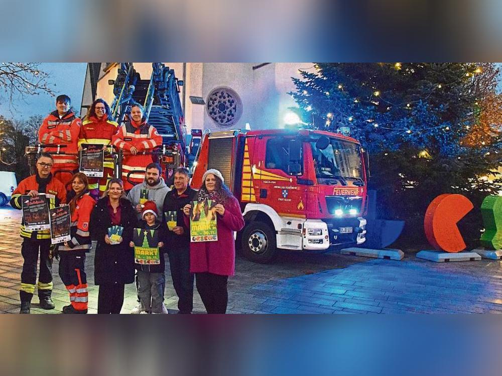 Zum ersten Mal zusammen an einem Wochenende: Weihnachtsmarkt und Blaulichtzauber auf dem Marktplatz. Die Organisatoren freuen sich drauf. Foto: Daniel Kossack