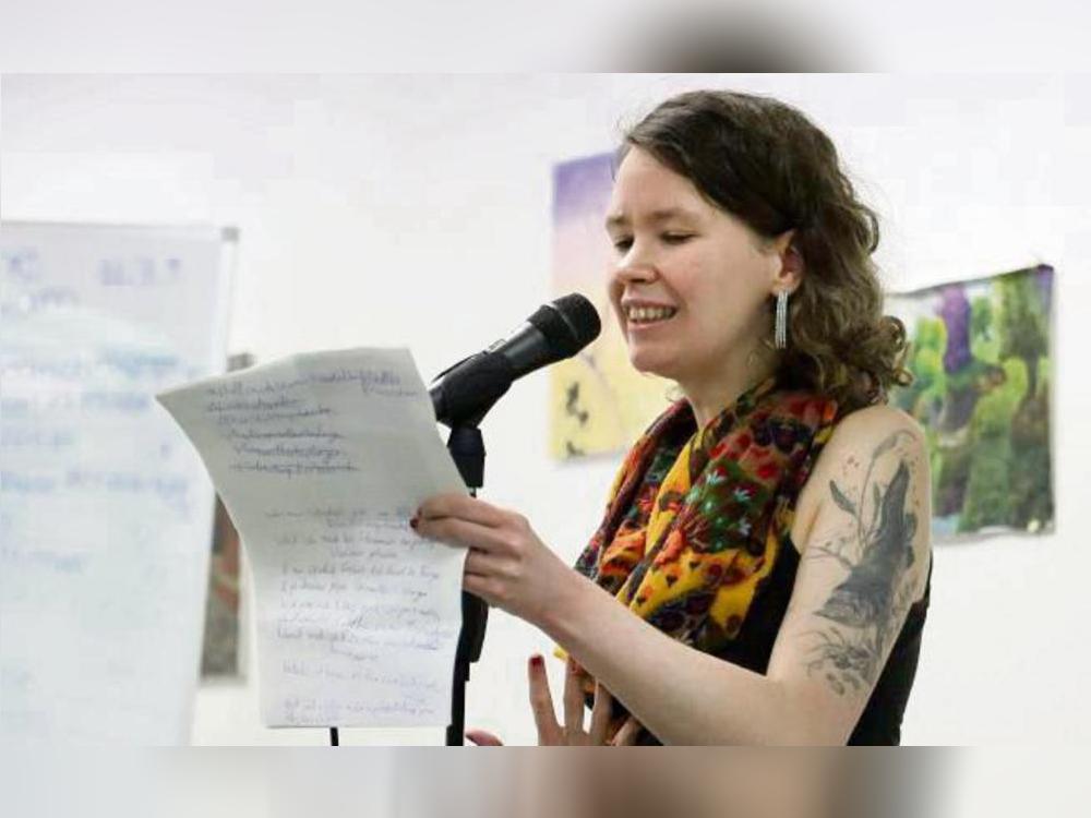 Siegerin des „Galerie-Slams“: Felicitas Friedrich. Foto: Laura Kabuth