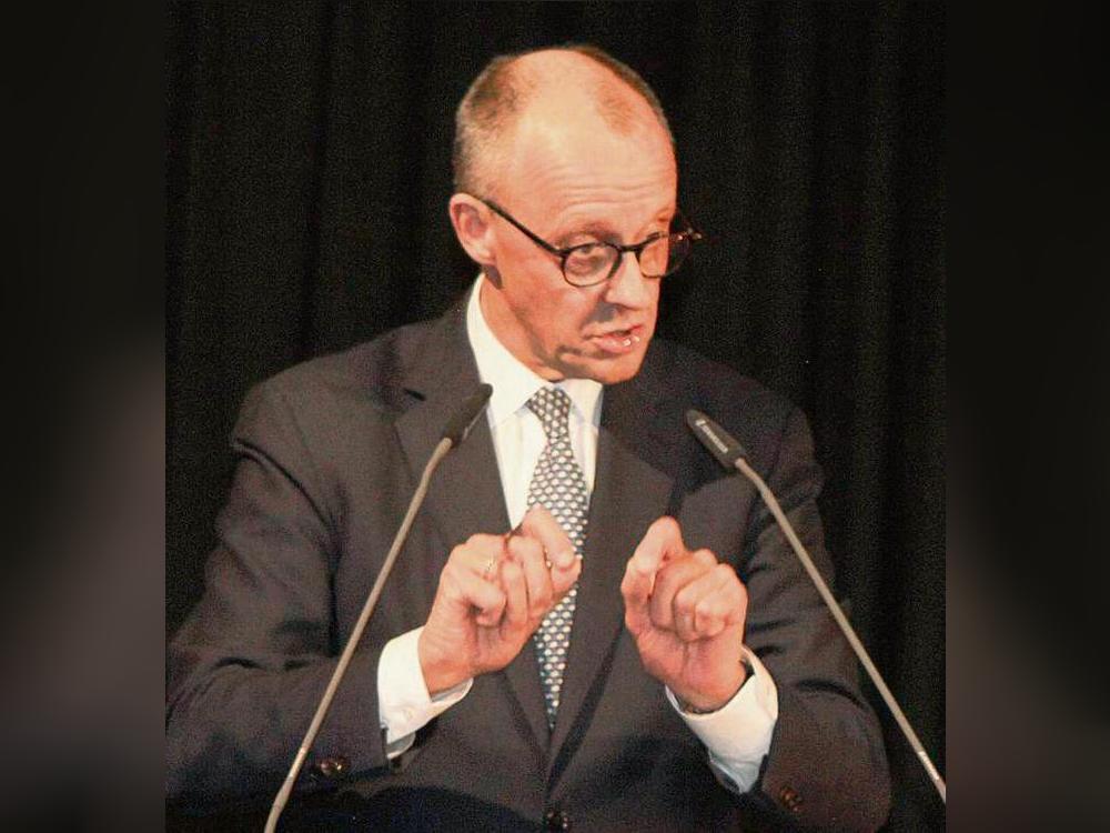 Entschlossener Kanzler: Zweifel am Regierungskurs waren Friedrich Merz bei der IHK nicht anzumerken. Foto: Schwade