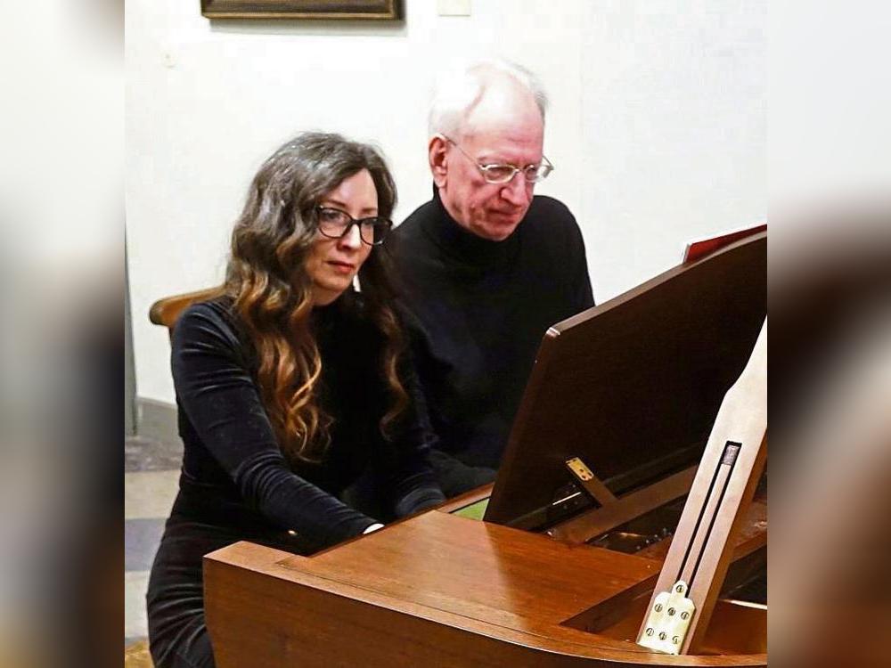 Das Klavierduo Ionescu & Baronowsky hat einen Konzertabend im Alten Rathaus gegeben. Foto: Marcus Kloer