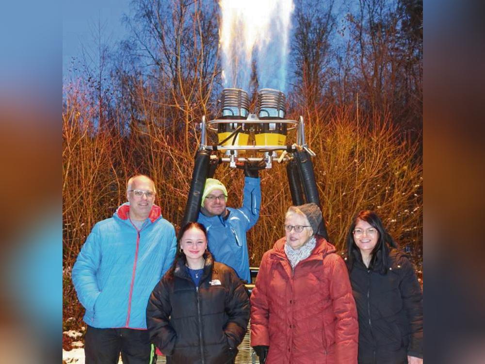 Mehrere Teams präsentierten ihre Modelle am Eingang des Bibertals.