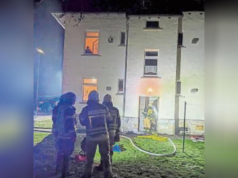 Die Feuerwehr war wegen eines Kellerbrandes an der Beckumer Straße im Einsatz. Foto: Feuerwehr Lippstadt