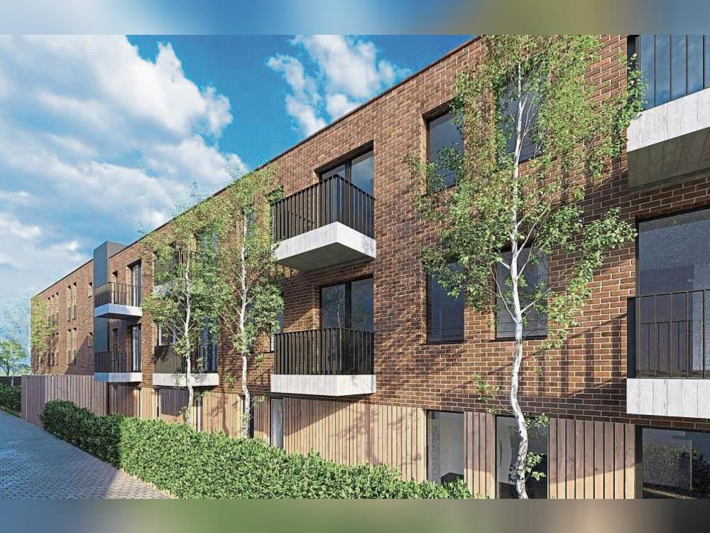 So soll das neue Apartmenthaus auf dem Gelände der Franziskanerinnen in Salzkotten von außen aussehen. Bild: Wellie Architekten Partner