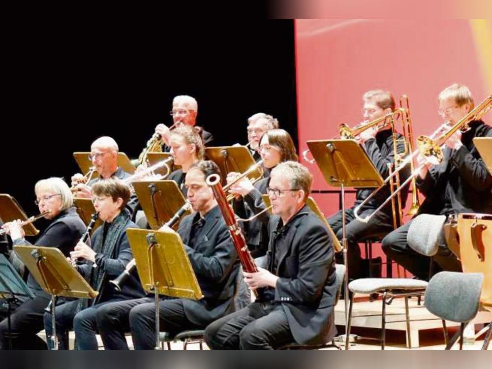 Die Bläsersektion des Sinfonieorchesters der Lippstädter Conrad-Hansen-Musikschule.