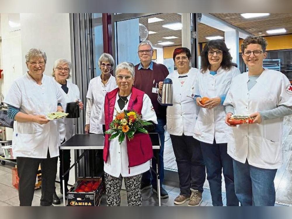Ohne sie geht nix: die guten Seelen rund um die Blutspende in der Sekundarschule Anröchte/Erwitte.