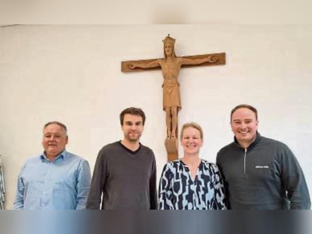 Der neue Vorstand, v.l. Jürgen Mennemeyer, Carsten Wieneke, Mechthild Schulte und Alexander Gerling.