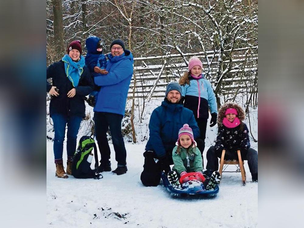 Familie Lütkehaus aus Bad Westernkotten kommt gerne ins Bibertal, „weil die Wege nicht so weit sind“.