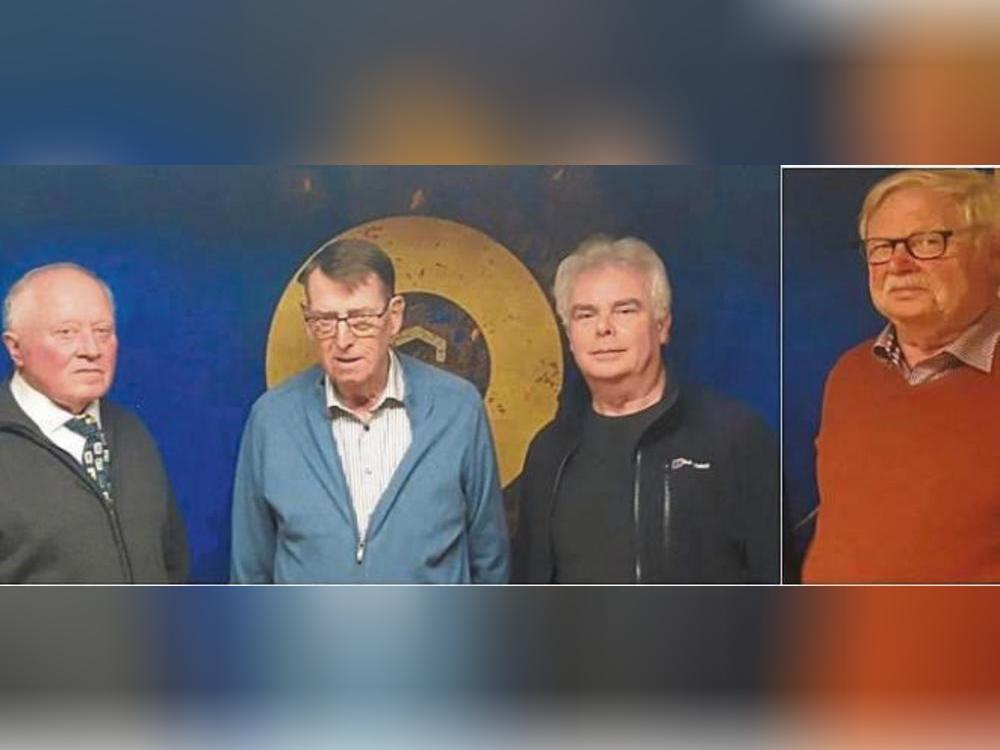 Besondere Ehrungen: (v.l.) Alfons Wilmesmeier überreichte Urkunden an Hartmut Claßen, Witold Baczkowski und Heinz-Josef Lanhenke.