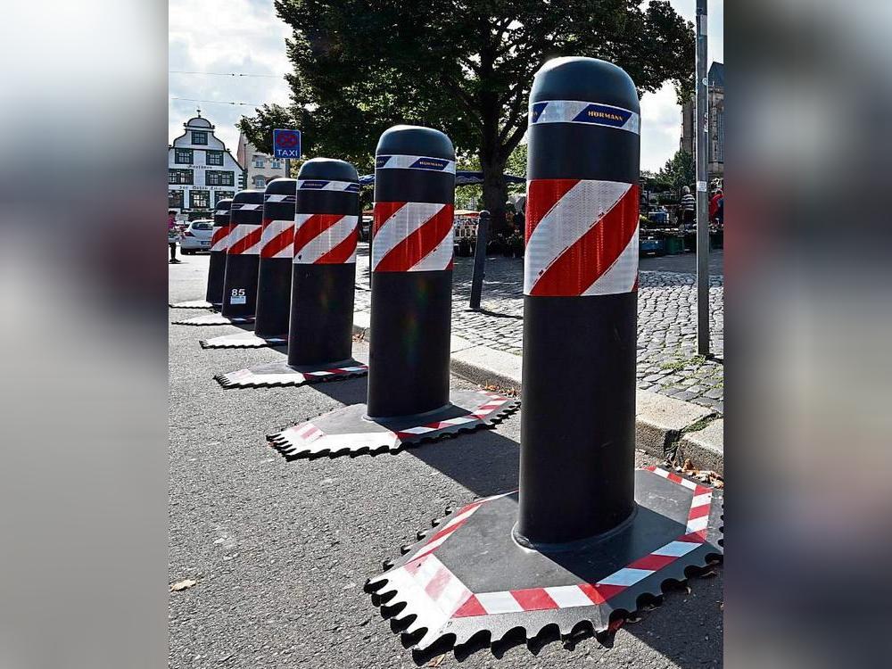 Mobile Fahrzeugsperren gehören auch zu dem Equipment, das die vier Kommunen Anröchte, Bad Sassendorf, Ense und Rüthen gemeinsam Beschaffen möchten, um Veranstaltungen künftig sicher gestalten zu können. Foto: dpa