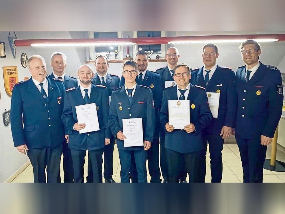 Aus- und Weiterbildungen waren auch im vergangenen Jahr ein fester Bestandteil des Programms der Löschgruppe Kallenhardt.