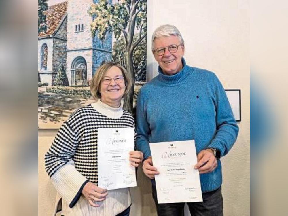 Geehrt wurden Anita Wilmes und Karl Heinz Wapelhorst.