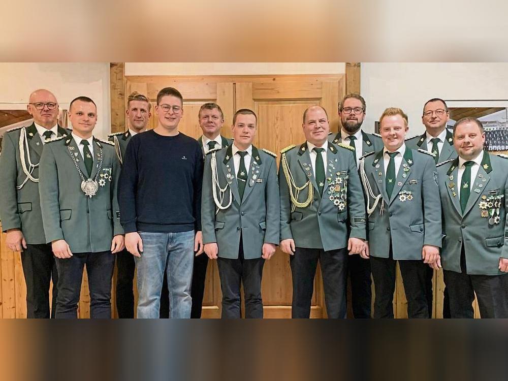 Der Vorstand der St. Sebastian Schützenbruderschaft Meiste freut sich auf ein schönes und harmonisches Schützenjahr . Foto: Friedhelm Thomas