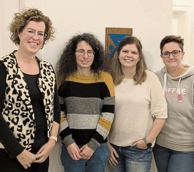 Das Leitungsteam (v.l.): Carolin Küke, Brigitta Arnecke als geistliche Begleitung, Anja-Christin Schramm und Janine Schulte.