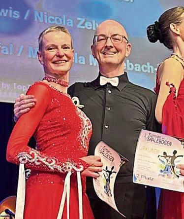 Einfach überglücklich waren Ute und Bernd Strunk nach ihrem starken Auftritt beim Turnier in Bad Blankenburg.
