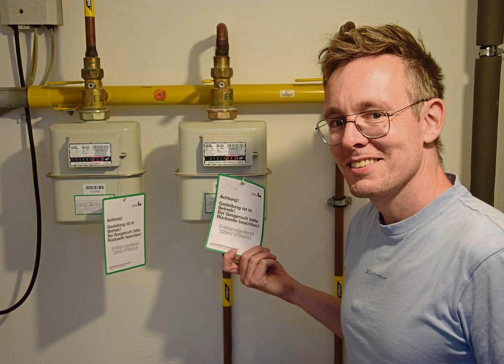 Für die Stilllegung dieser Gaszähler von Falko Herting verlangt die Gelsenwasser Netze AG 952 Euro von dem Ehringhäuser. Foto: Kossack