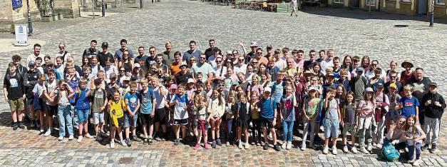 140 Kinder waren beim Zeltlager dabei. Foto: Biermann