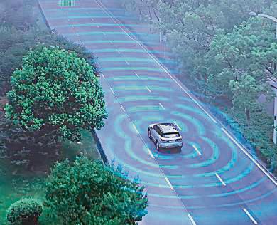 Bis 400 Meter: Die neuen Radarsensoren bieten eine hohe Reichweite. Bild: Forvia Hella