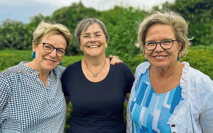 Engagierte Netzwerkerinnen: (v.l.) Sabine Hense-Ferch, Johanna Brühl und Anke Victor. Foto: Cegelski