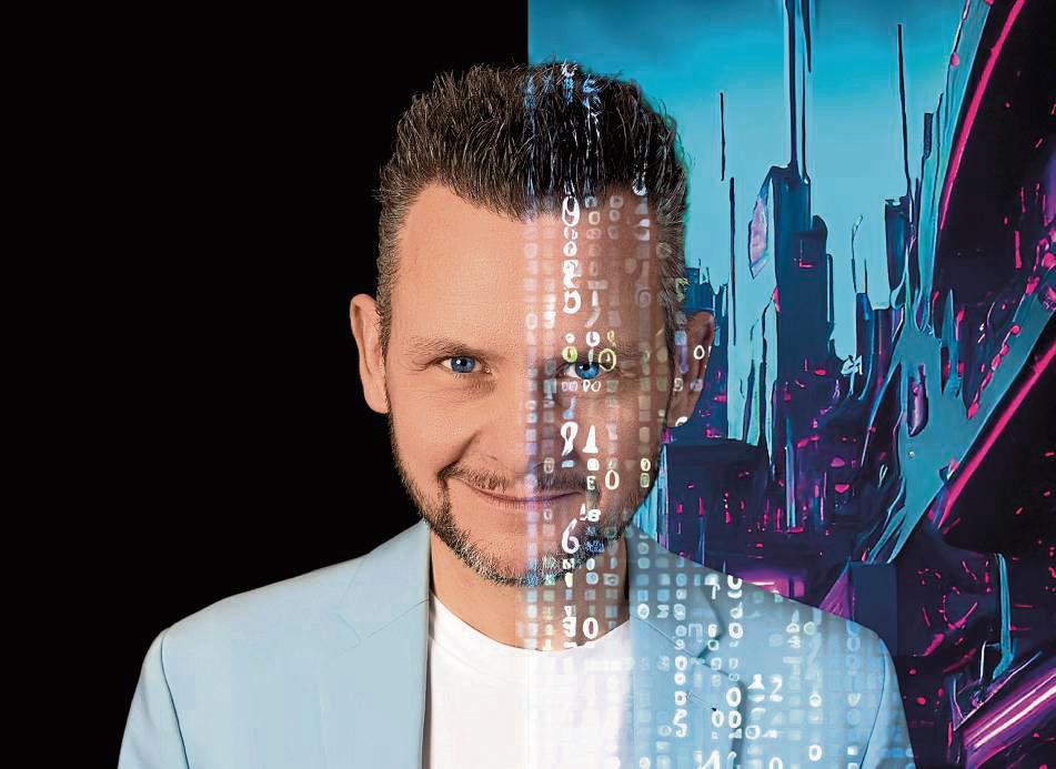 Was ist real und was ist fake? Diese Frage stellt sich Kabarettist Tobias Mann in seinem neuen Programm, mit dem er auch nach Erwitte kommt. Foto: Thomas Klose