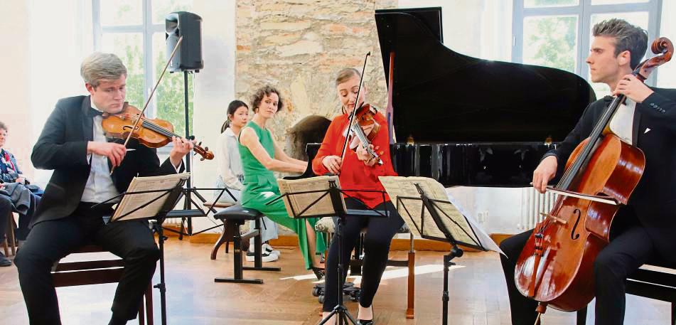 Das Notos Quartett begeisterte mit seinem Konzert im Rittergut Störmede. Foto: Meschede