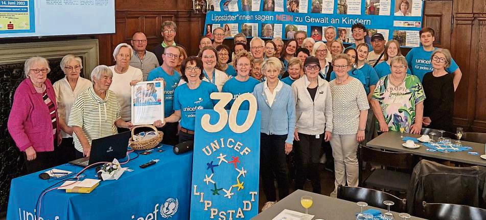 Im Rathaussaal wurde jetzt das 30-Jährige der Unicef AG gefeiert.