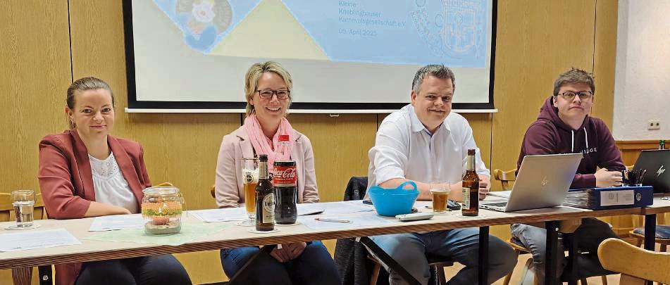 Der Vorstand mit (v.l.) Kirsten Witthaut, Simone Authmann, Daniel Weber und Maik Erdmann steuert die KKK im 50. Jahr ihrer Gründung durch ruhiges Gewässer. Foto: Thomas