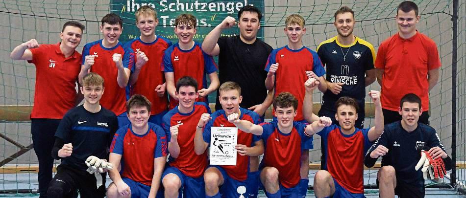 Vier Spiele - vier Siege. Mit dieser makellosen Bilanz gewannen die B-Junioren der JSG Anröchte/Mellrich (Foto) vor dem TuS Warstein den Stadtmeistertitel. Foto: Hildebrandt